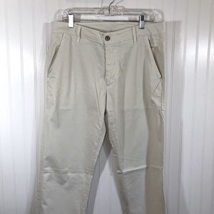 AG Adriano Goldschmied Men's The Lux Khaki Tailored Trouser Sz 34